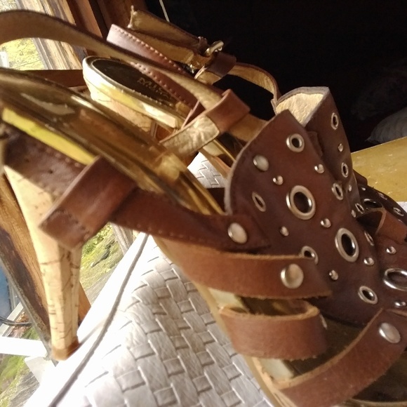 Michael Kors Leather Cork Heel Shoes NWT - Picture 5 of 5